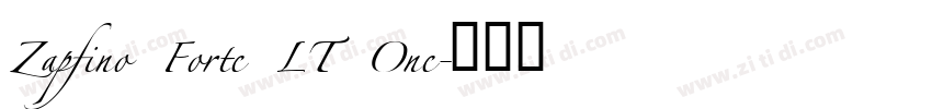 Zapfino Forte LT One字体转换